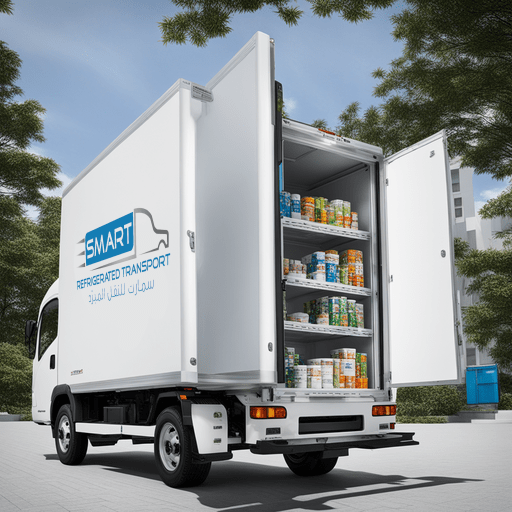 Refrigerated Truck loaded with pharmaceutical goods